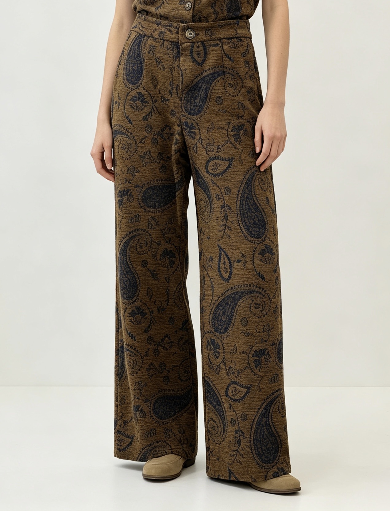 Spodnie Wide Leg Paisley