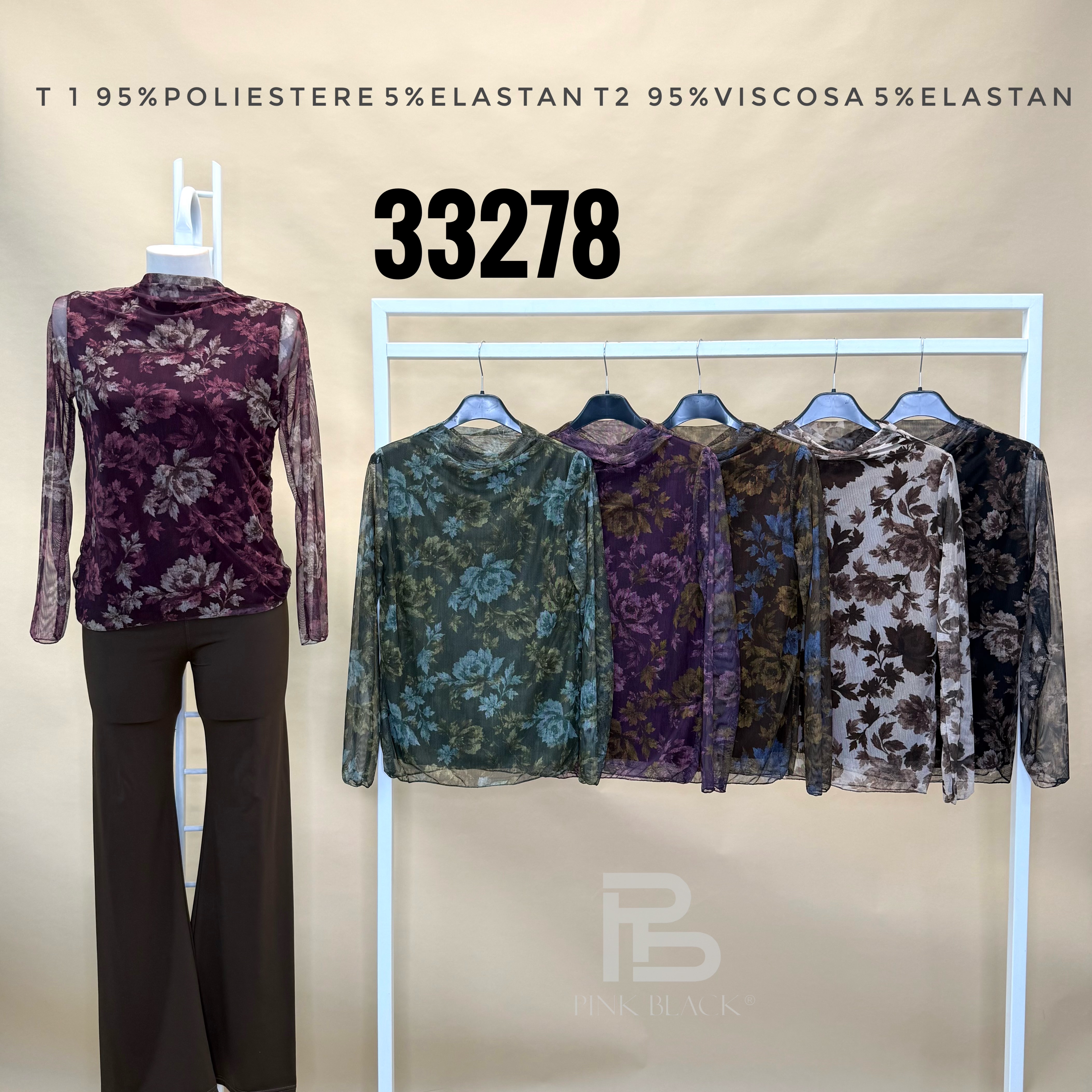 Bluzka Dopasowana Półgolf