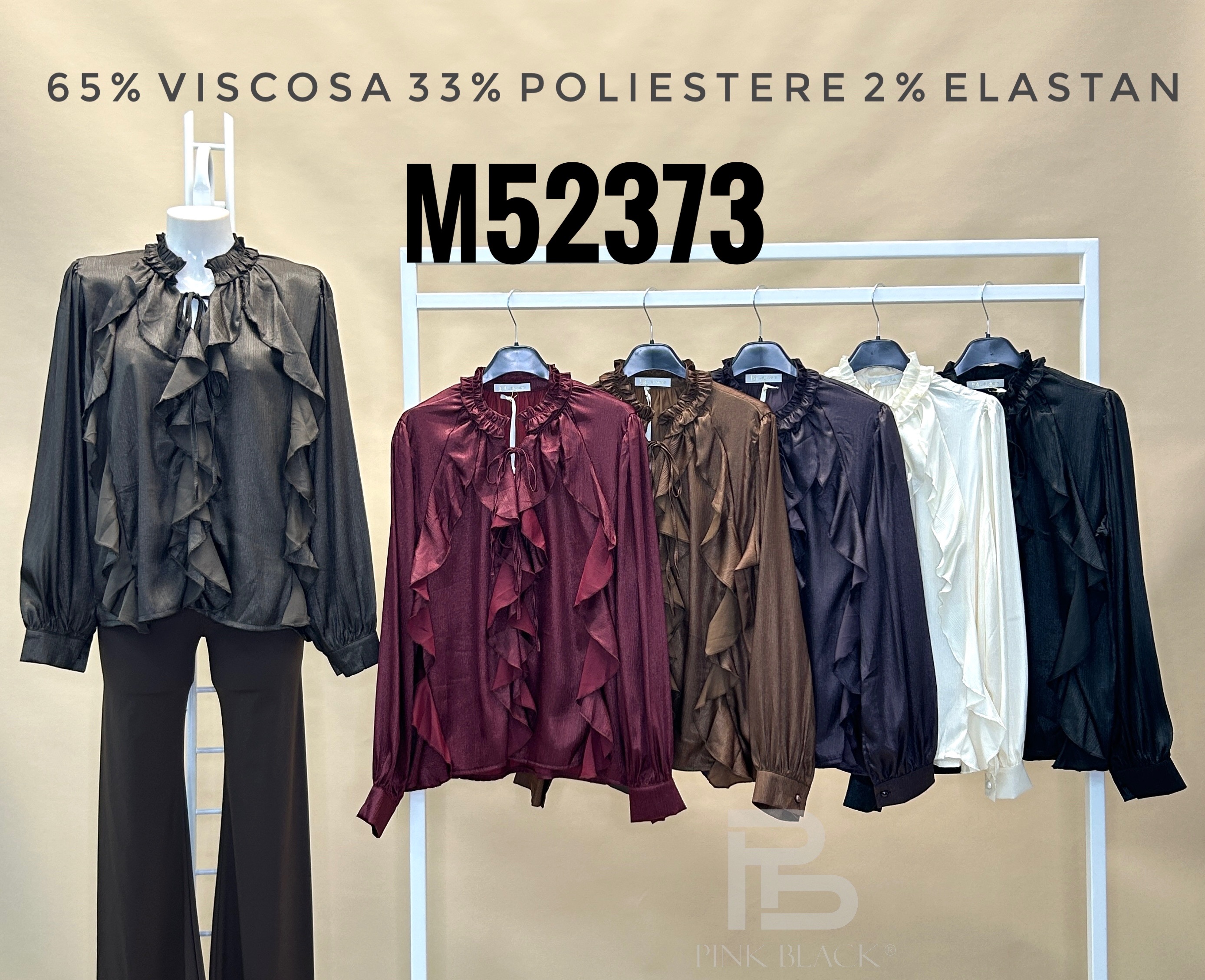 Bluzka z Falbanami Stójką