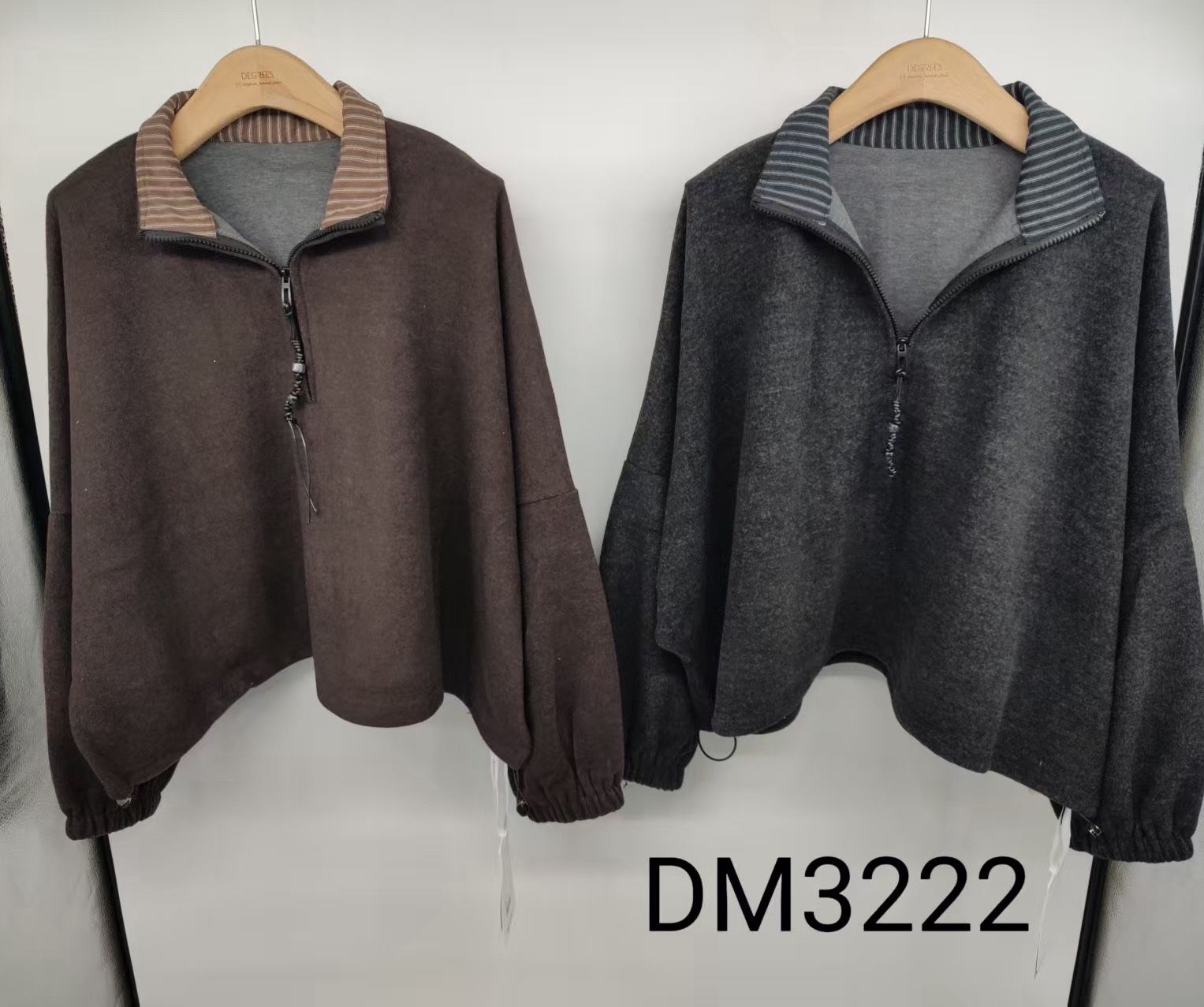 Bluza Luźna z Półgolfem