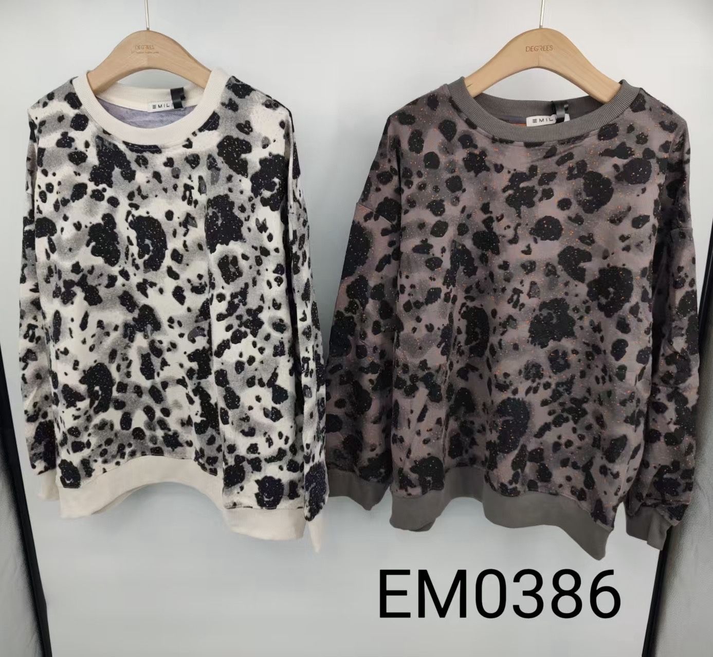 Bluza Luźny Krój Z Wzorem