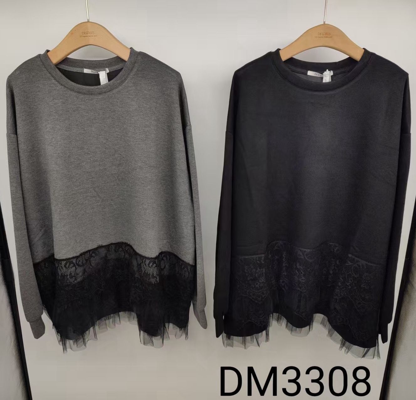 Bluza Luźna z Koronką