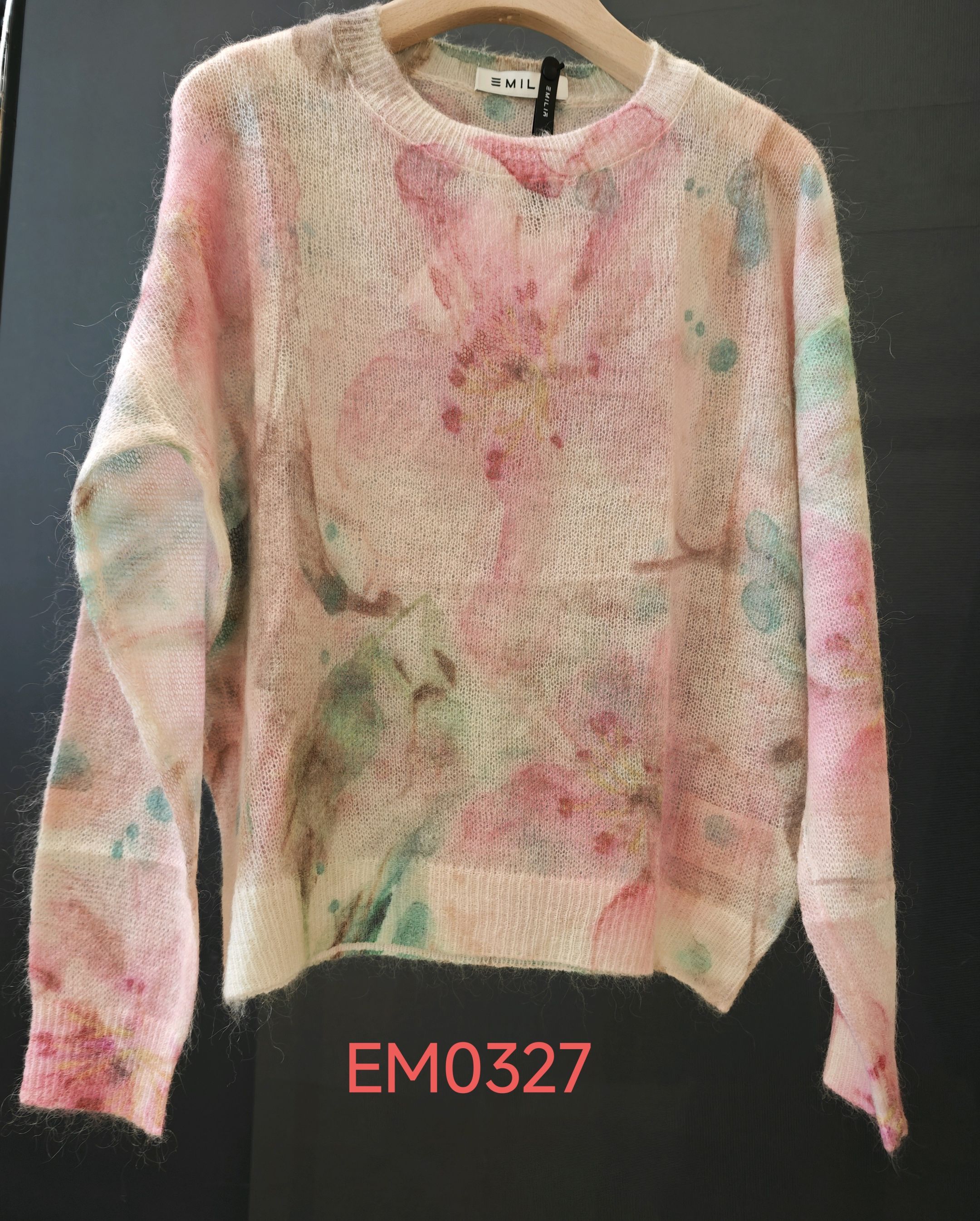 Sweter Puszysty z Printem