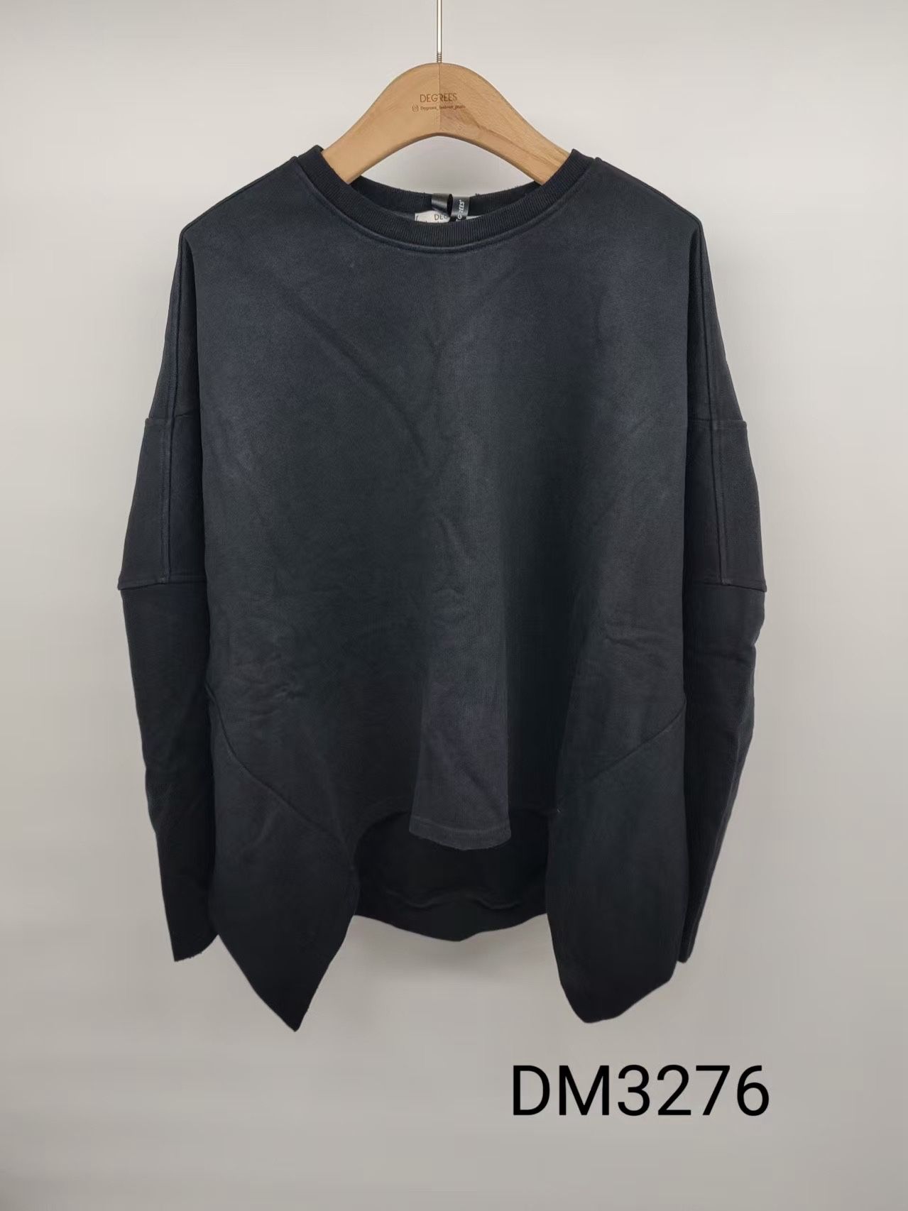 Bluza Luźna Okrągły Dekolt