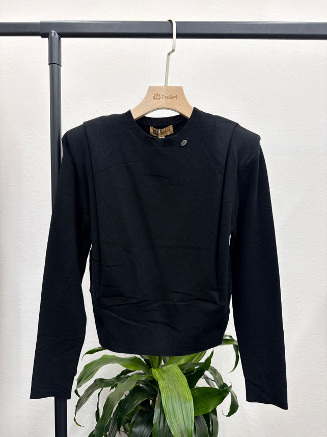Sweter Okrągły Dekolt