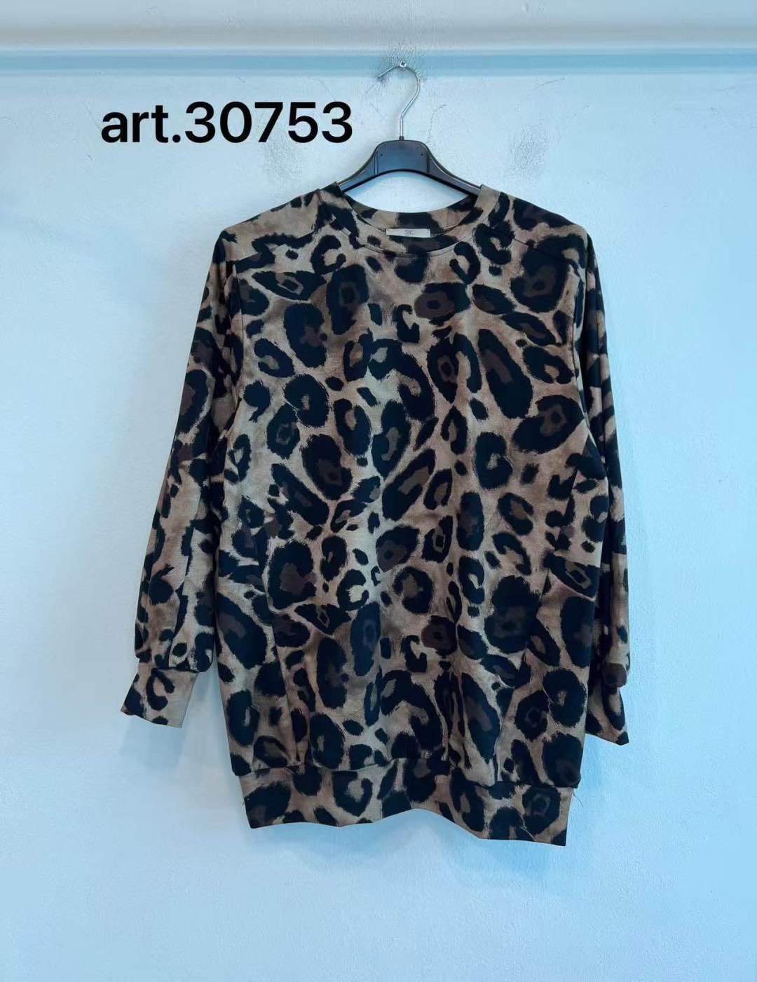 Bluza Luźny Krój Panterka