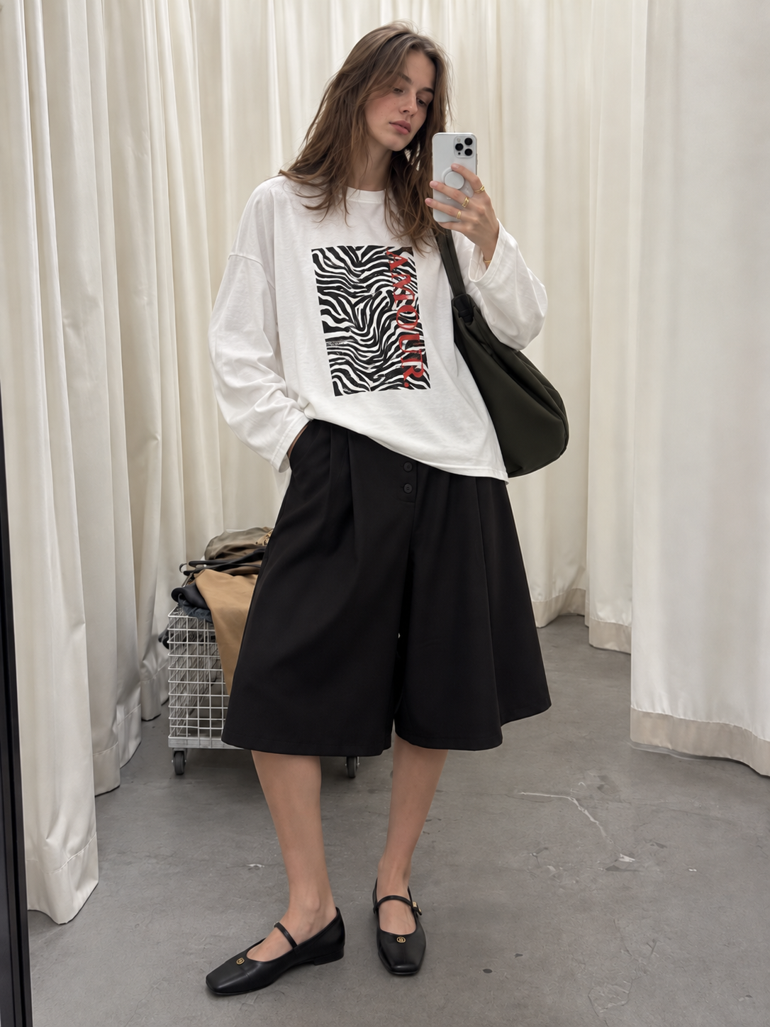 Bluza Oversize z Nadrukiem