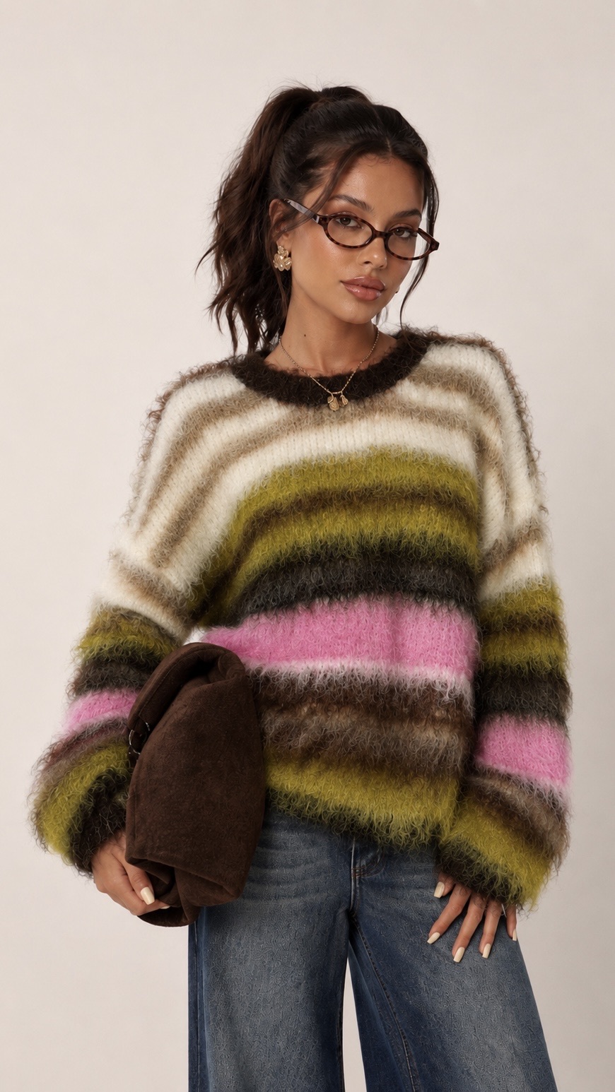 Sweter Oversize w Paski