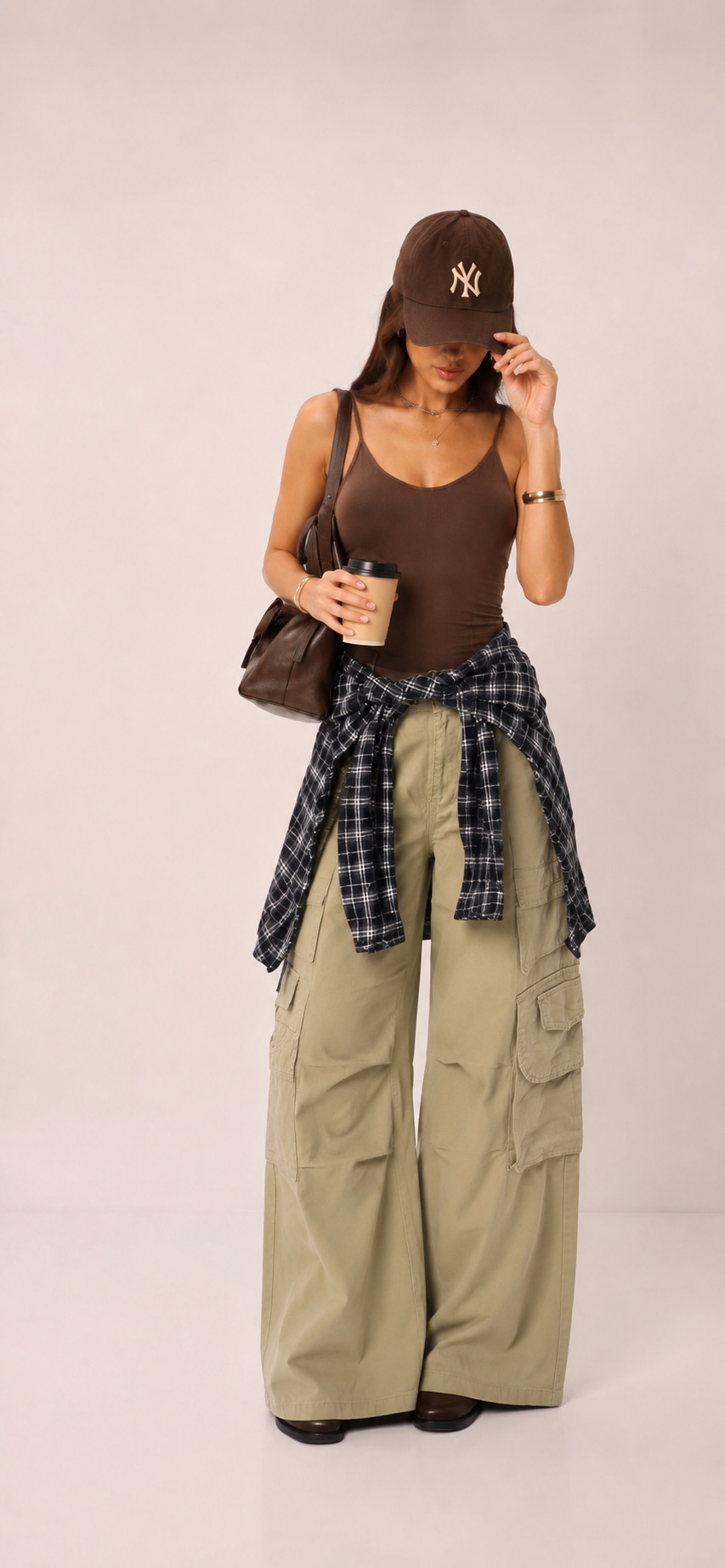 Spodnie Cargo Wide Leg