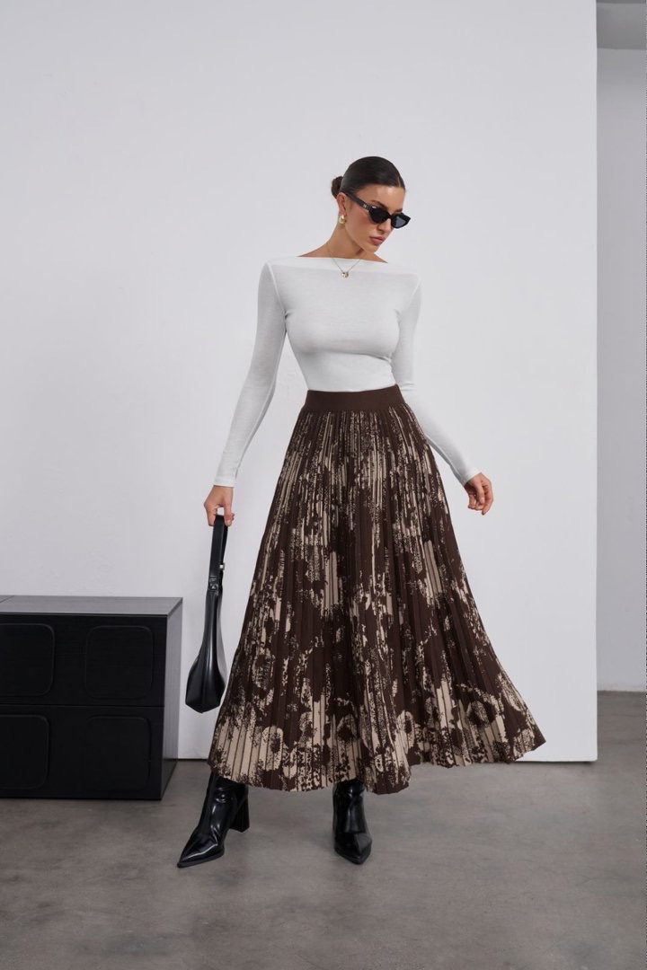 Spódnica Maxi Plisowana