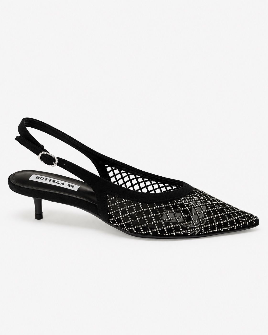 Czółenka Slingback z Wycięciami