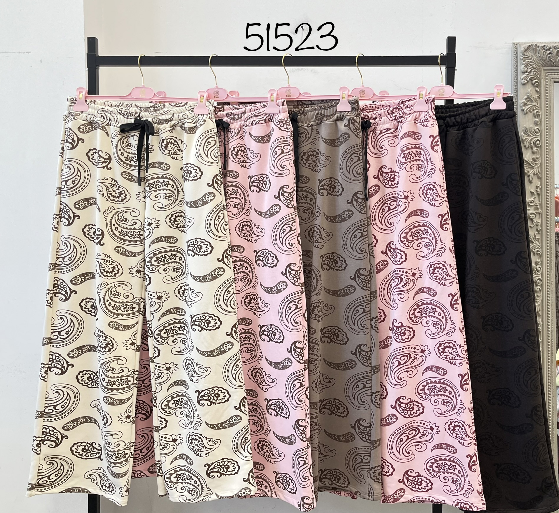 Spodnie Wide Leg Paisley