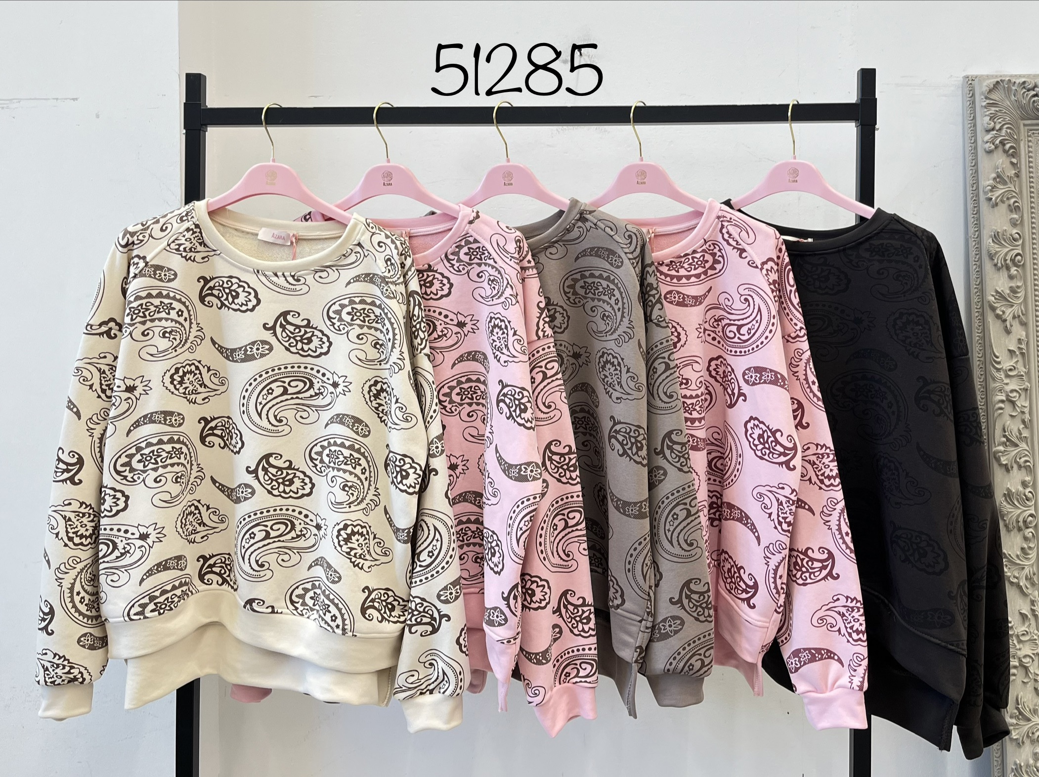 Bluza Luźna z Paisley
