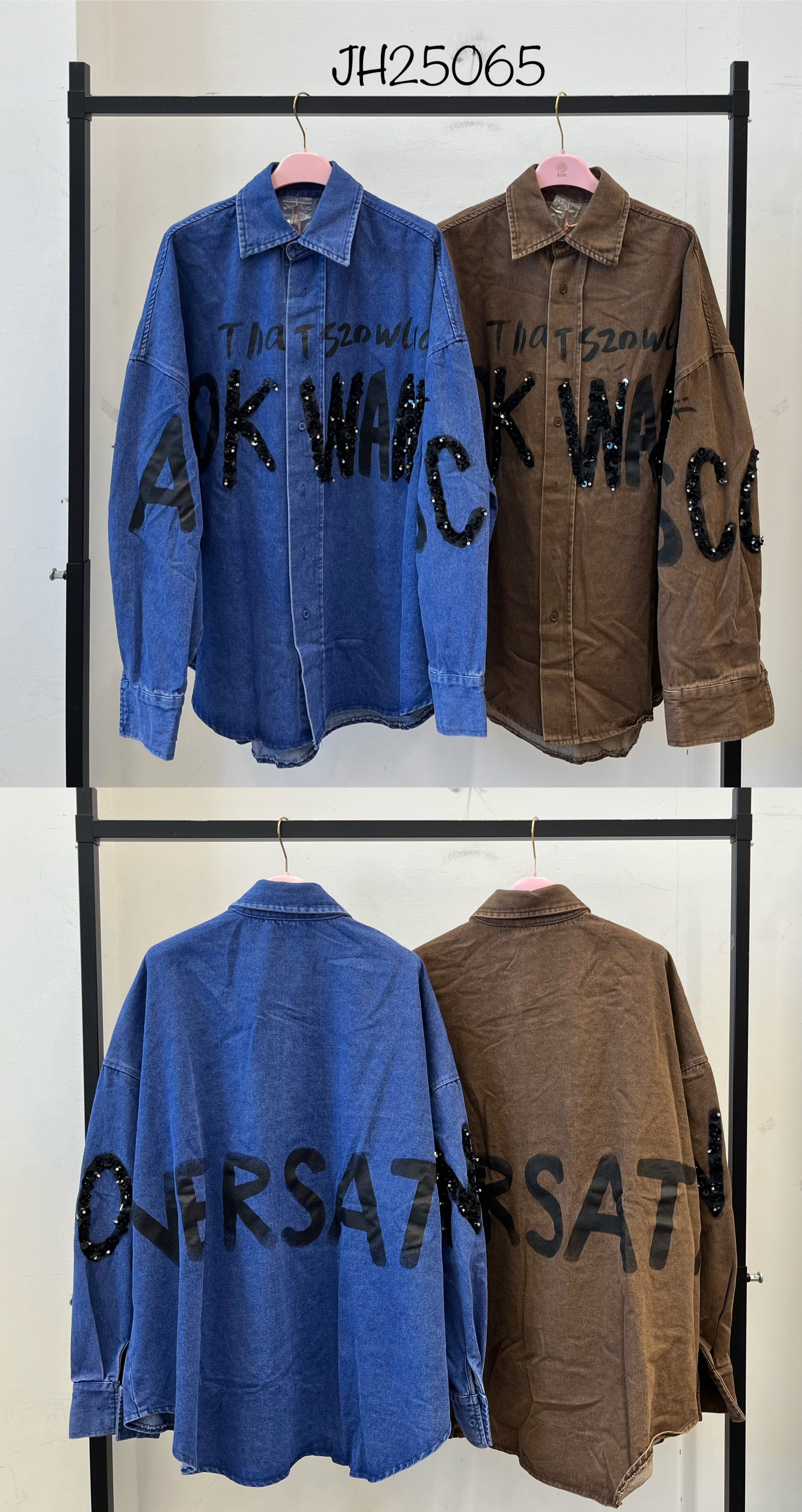 Kurtka Oversize z Cekinami