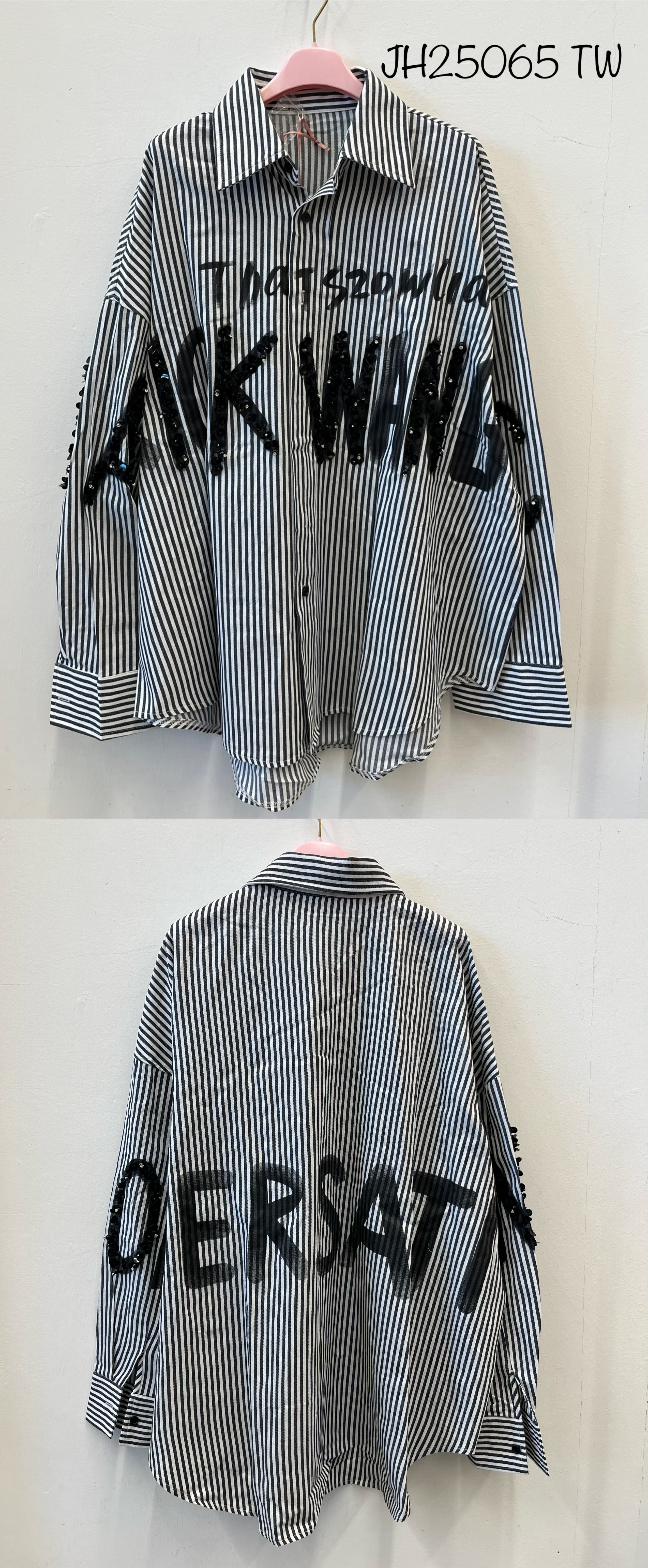 Kurtka Koszulowa Oversize Z Cekinami