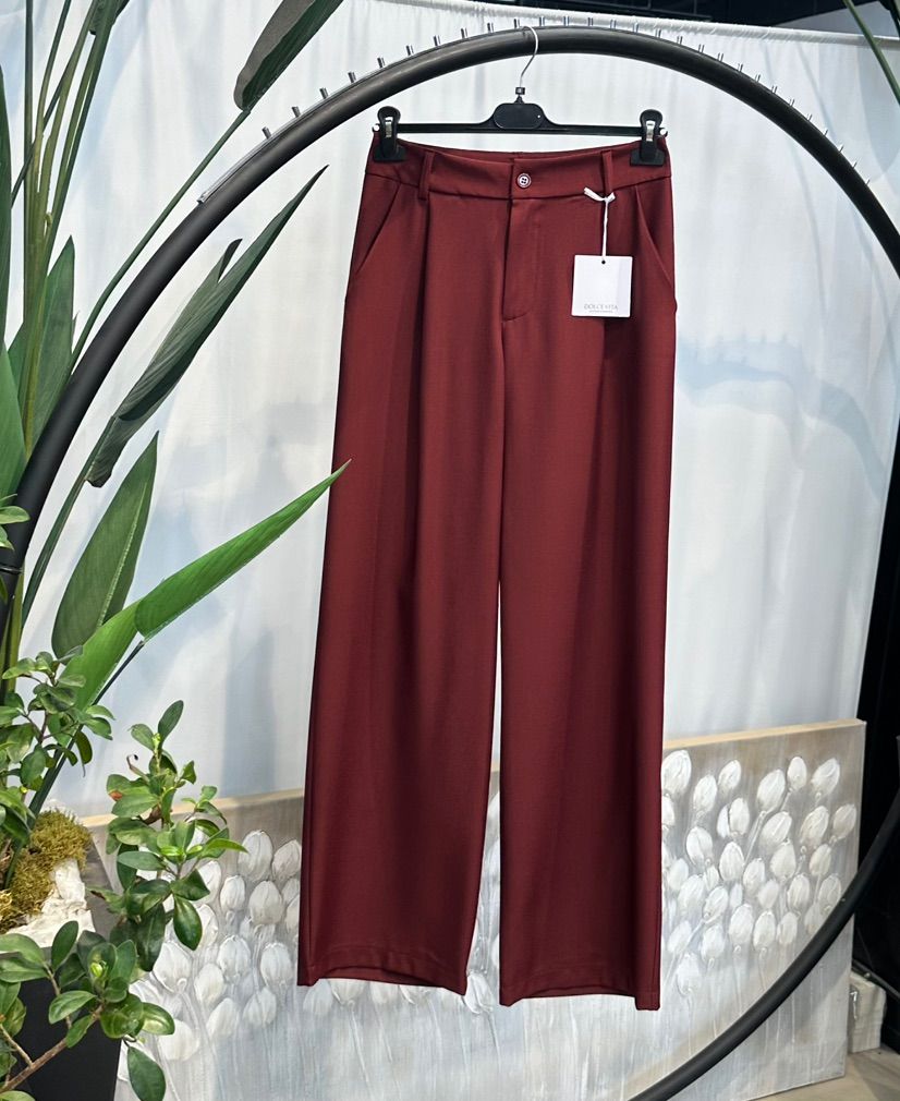 Spodnie Wide Leg z Plisami