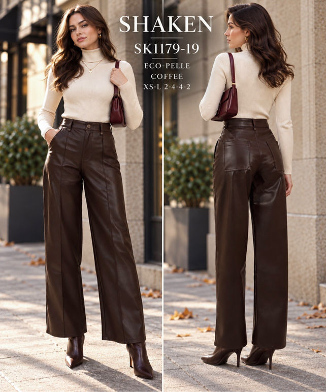 Spodnie Wide Leg z Kieszeniami