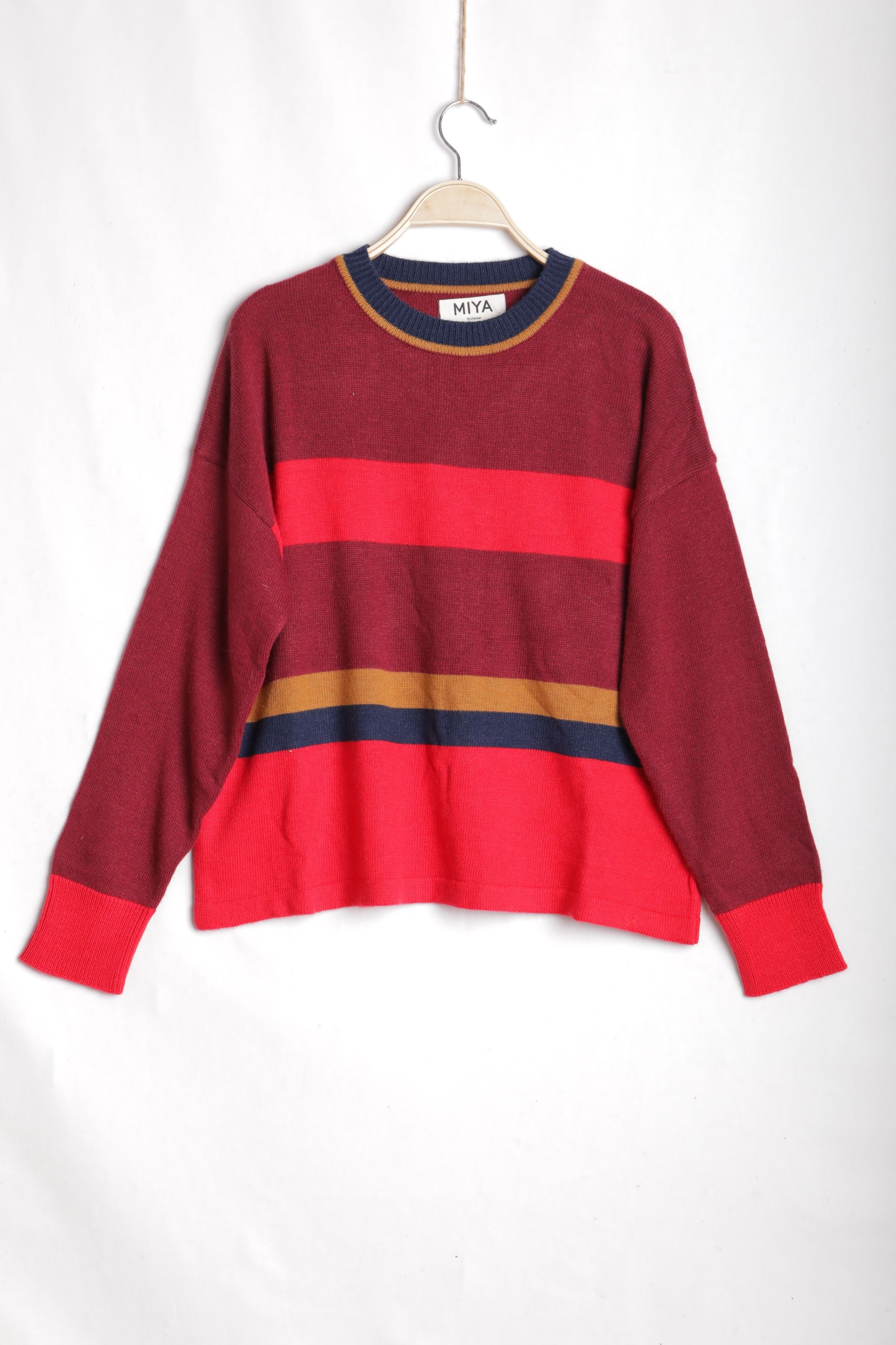 Sweter Luźny W Paski