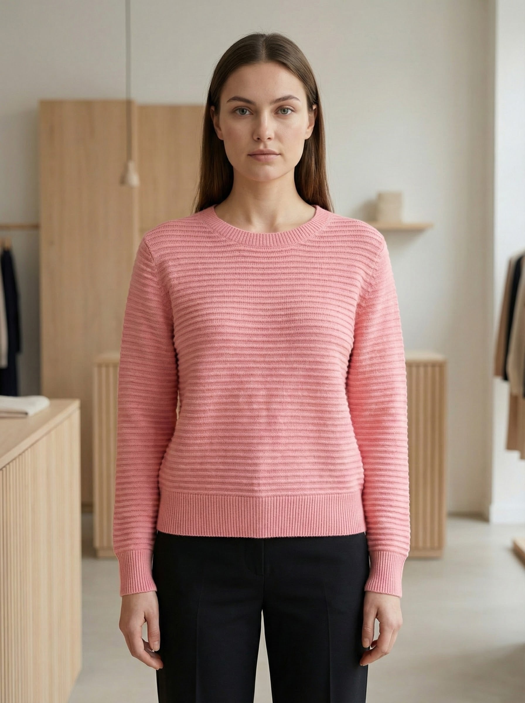 Sweter prążkowany klasyczny