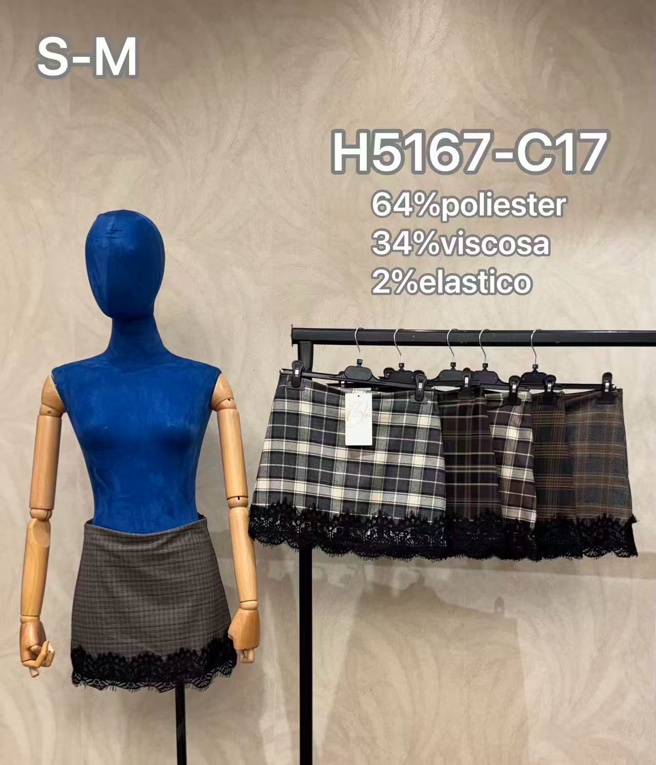 Spódnica Mini A-line z Koronką
