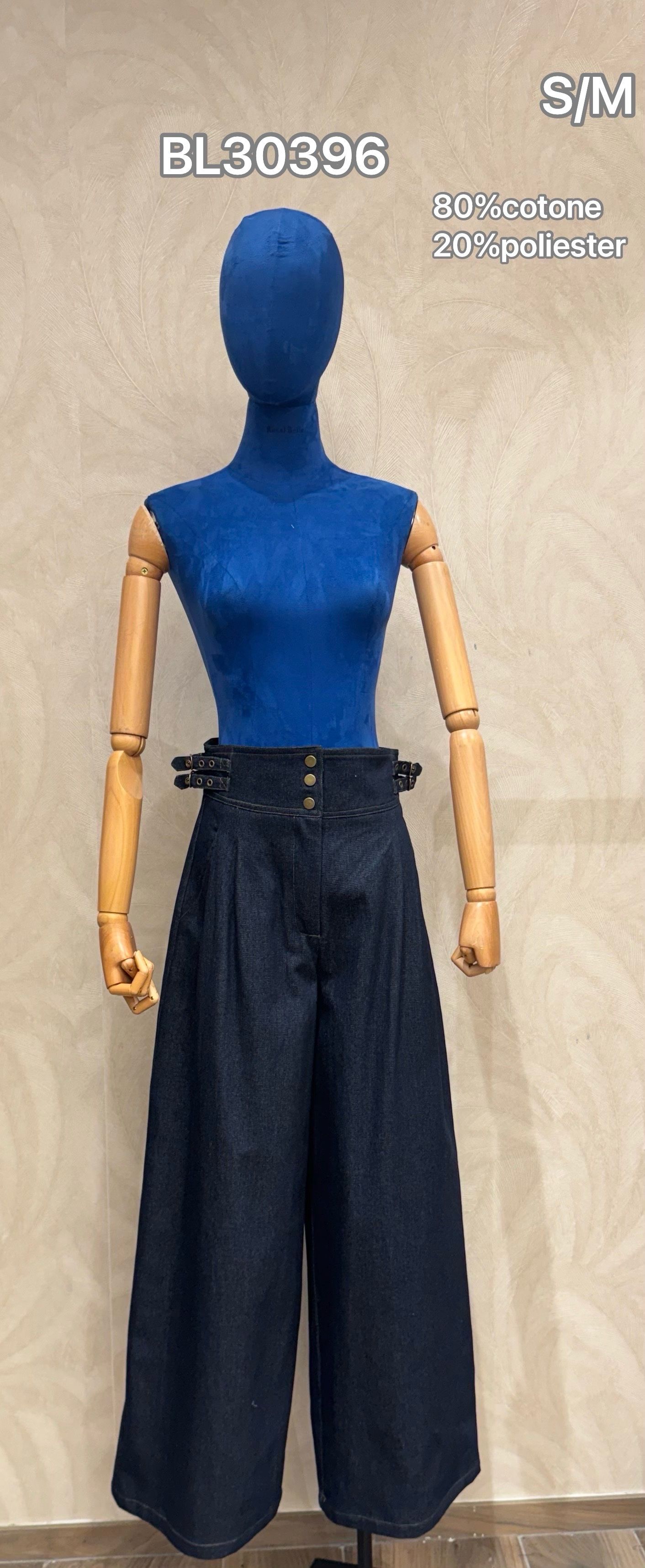 Spodnie Wide Leg z Guzikami