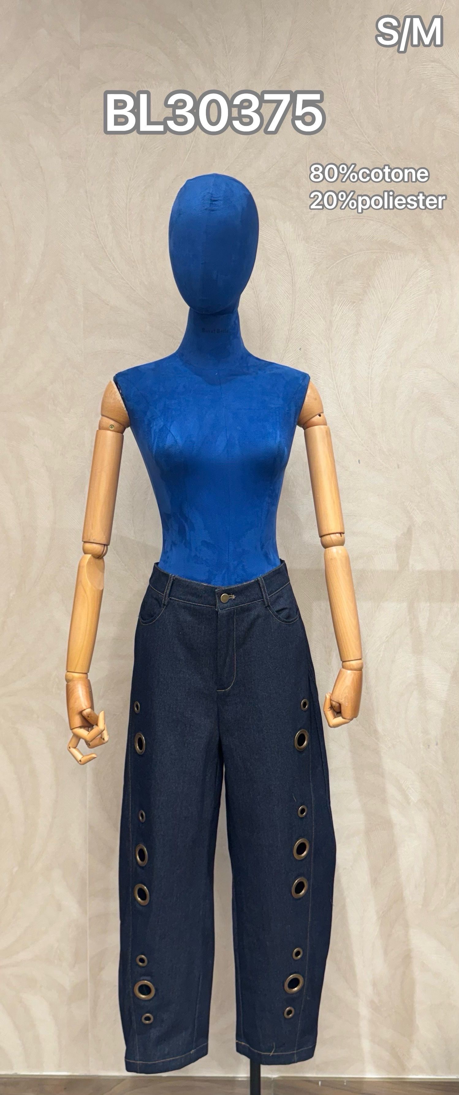 Spodnie Wide Leg z Ćwiekami
