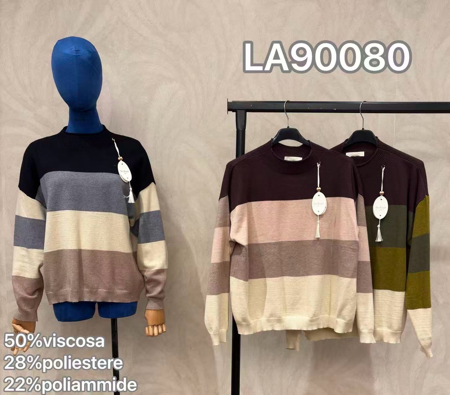 Sweter Regularny Prążkowany