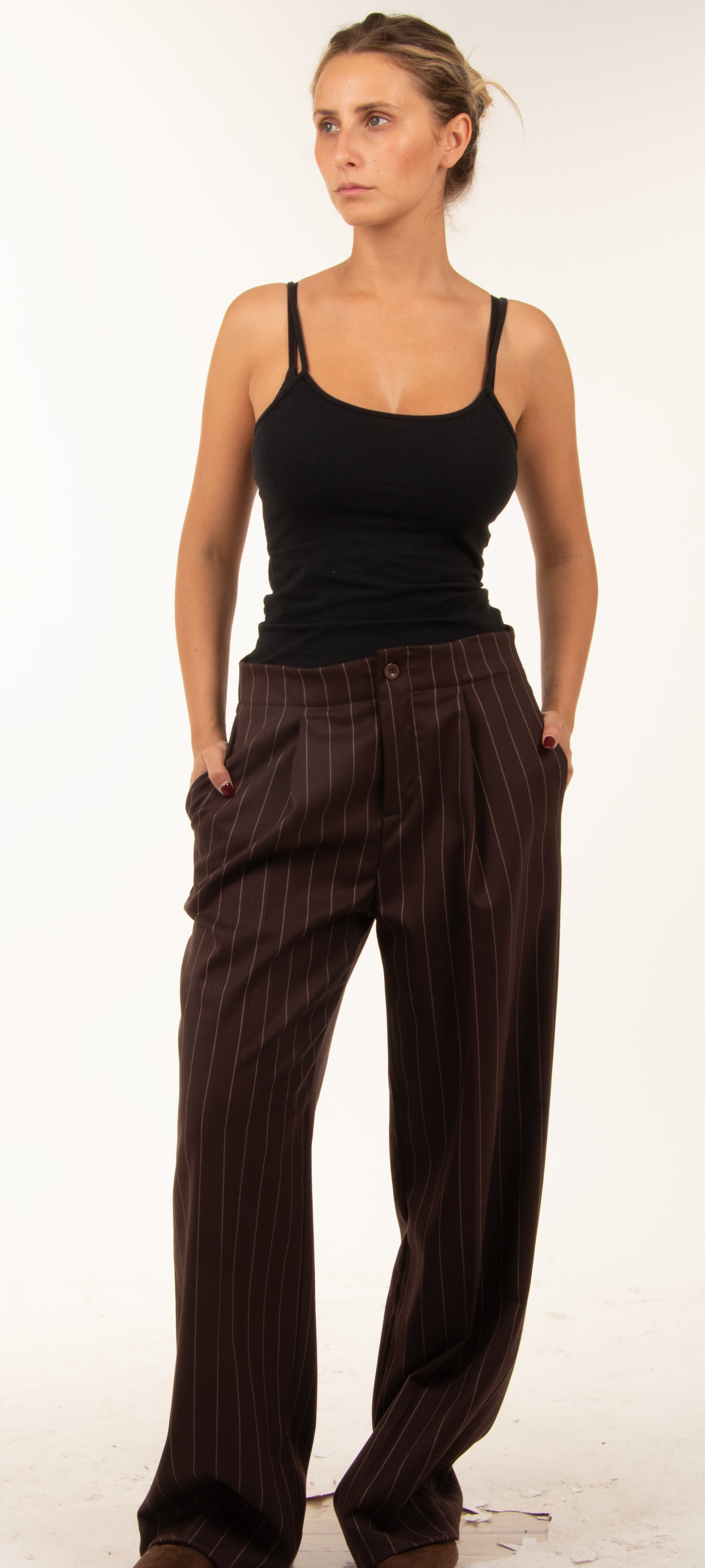 Spodnie Wide Leg z Plisami