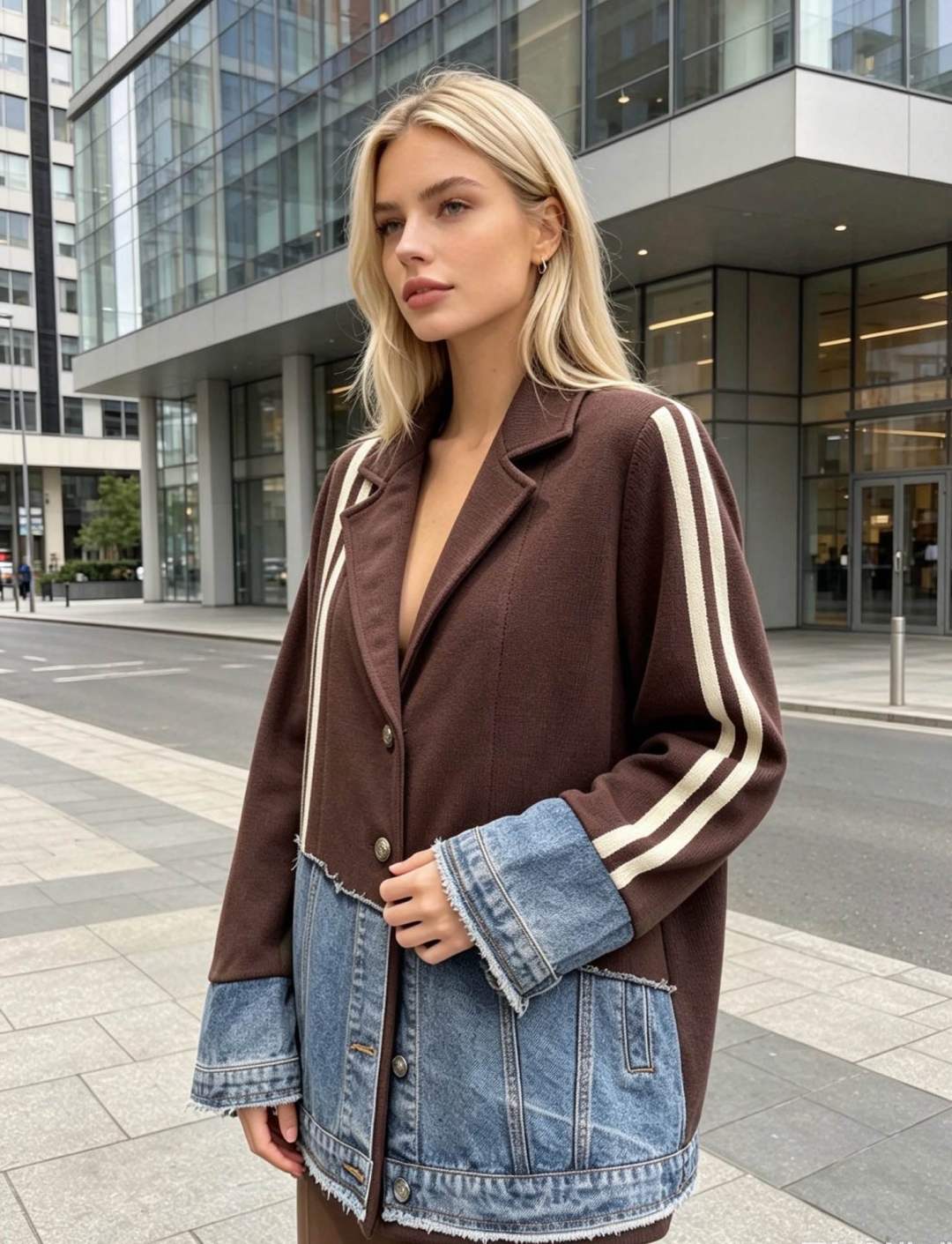 Kurtka Oversize z Klapami