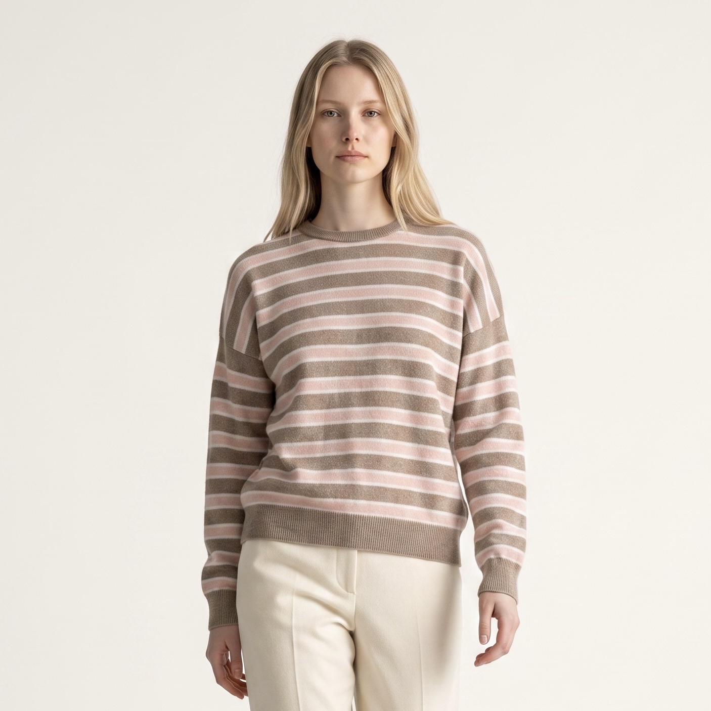 Sweter Luźny w Paski