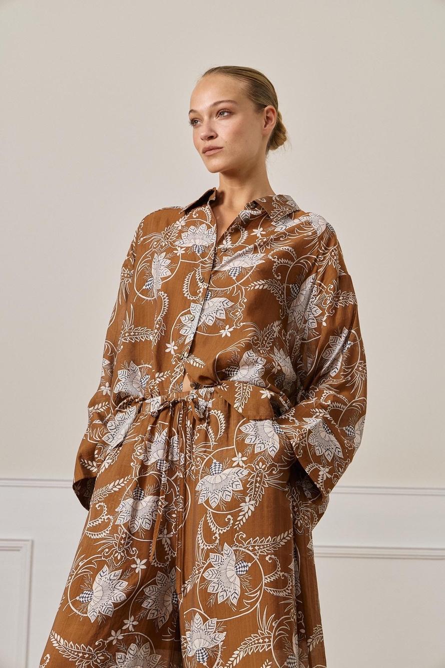 Koszula Oversize Kwiatowy Print