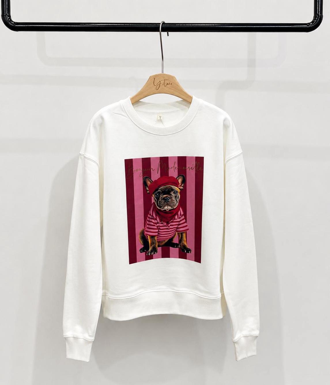 Bluza Luźna z Nadrukiem