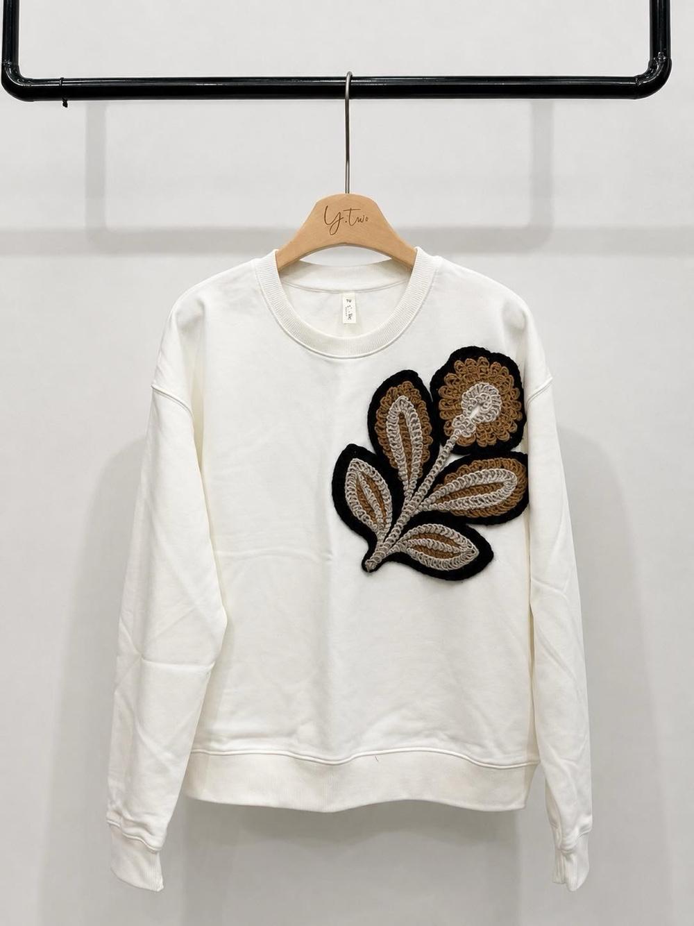 Bluza Luźna z Haftem