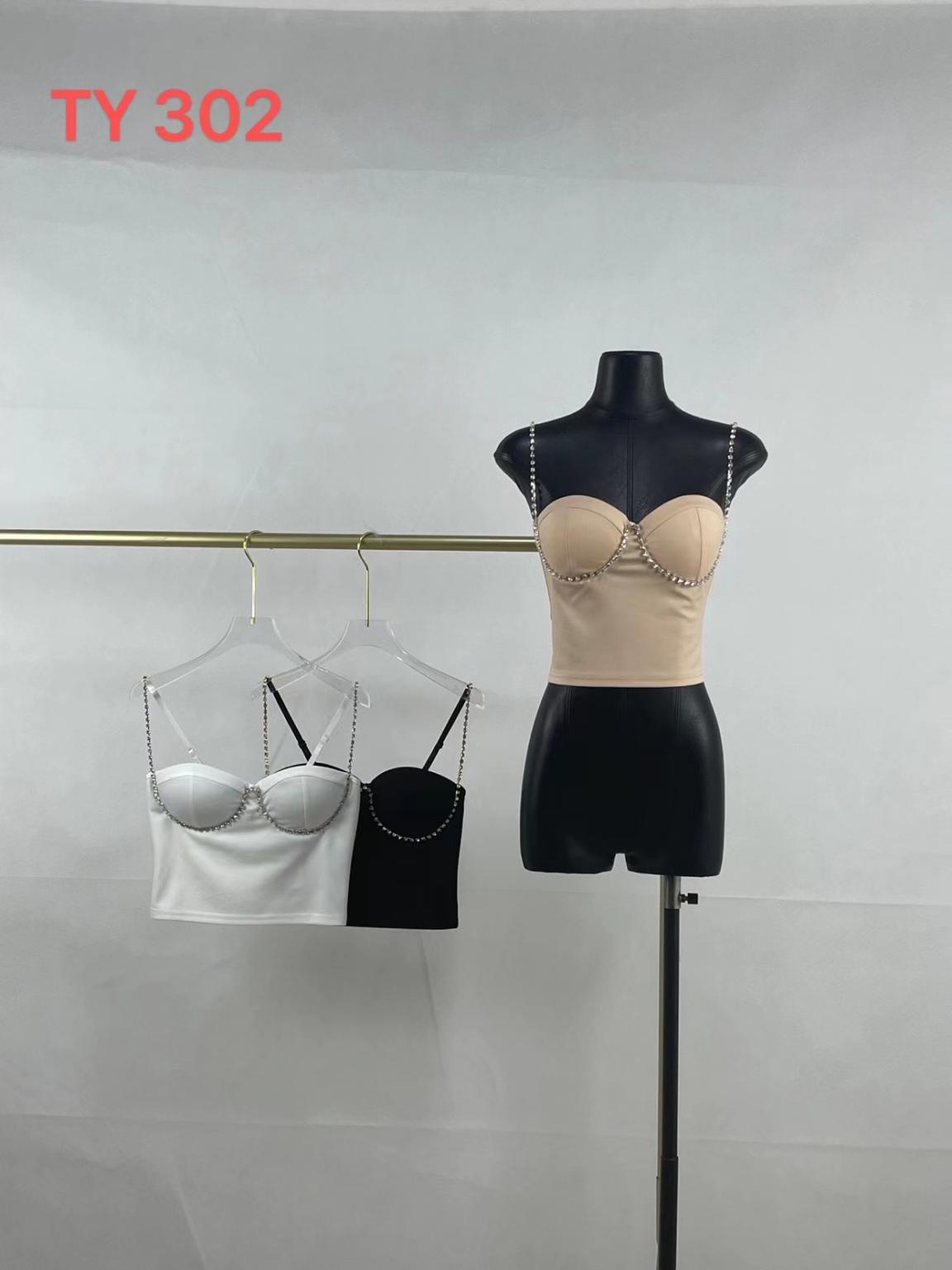 Top bustier z ćwiekami