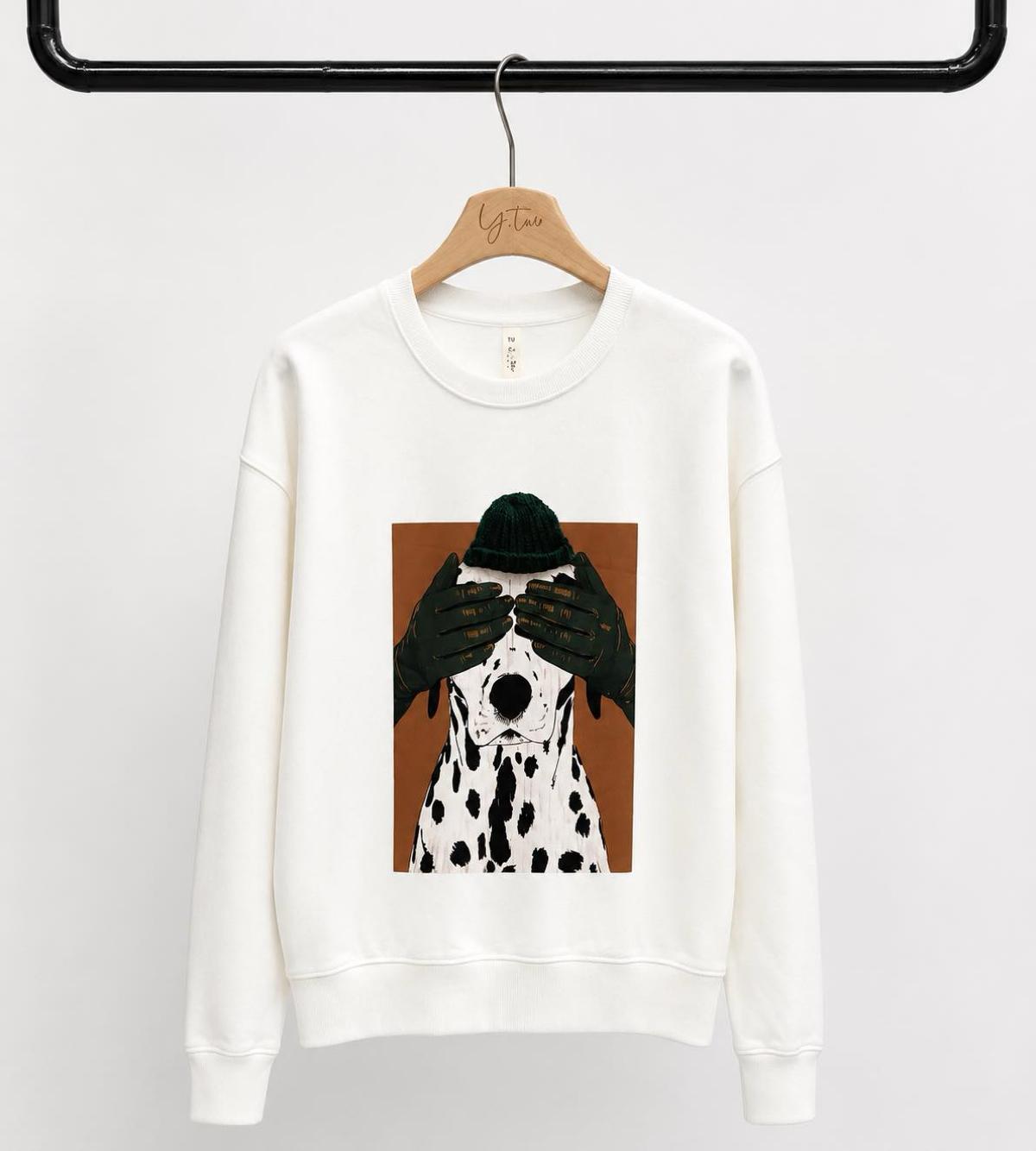 Bluza Luźna z Nadrukiem