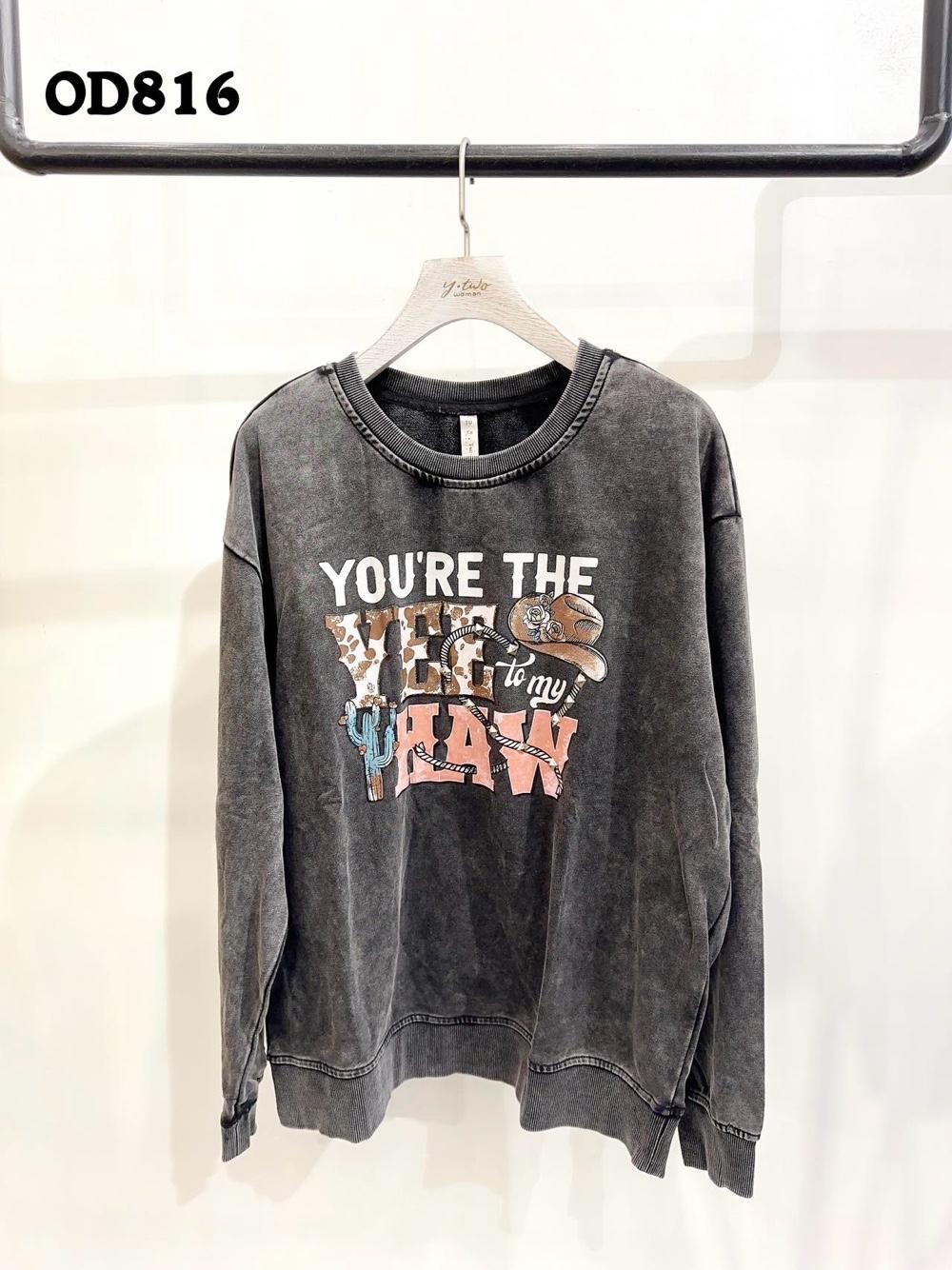 Bluza Oversize z Nadrukiem