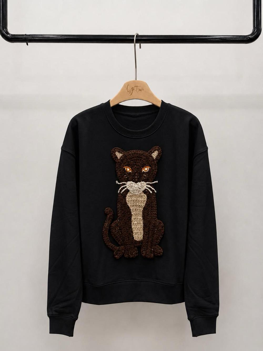 Bluza Luźna z Haftem