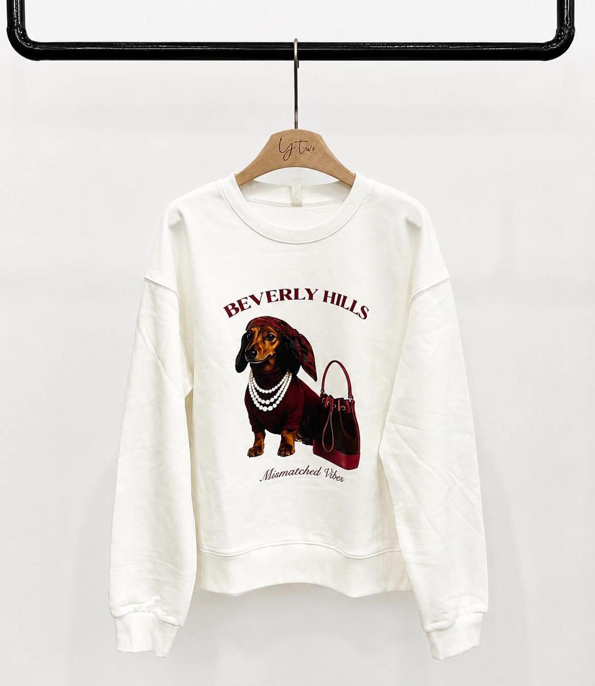 Bluza Luźna z Nadrukiem