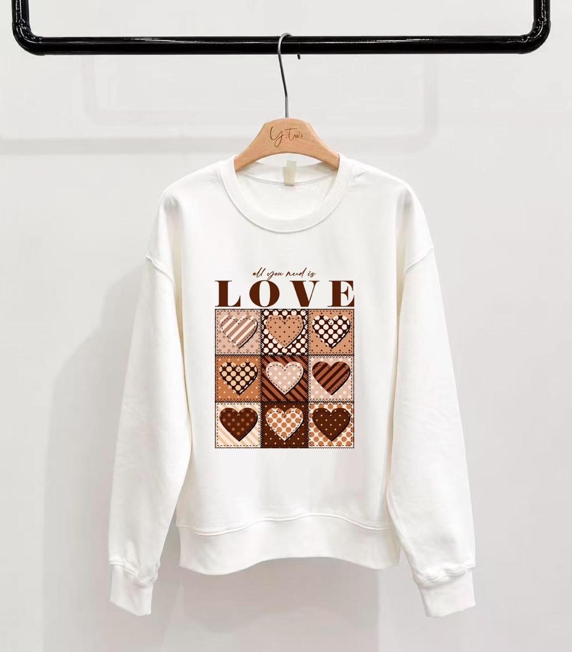 Bluza Luźna Z Nadrukiem